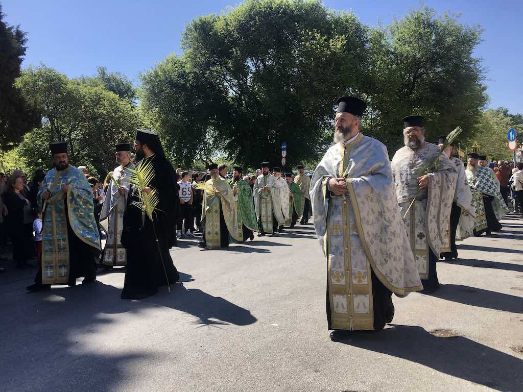 Corfu Greece Corfu Town Easter procession