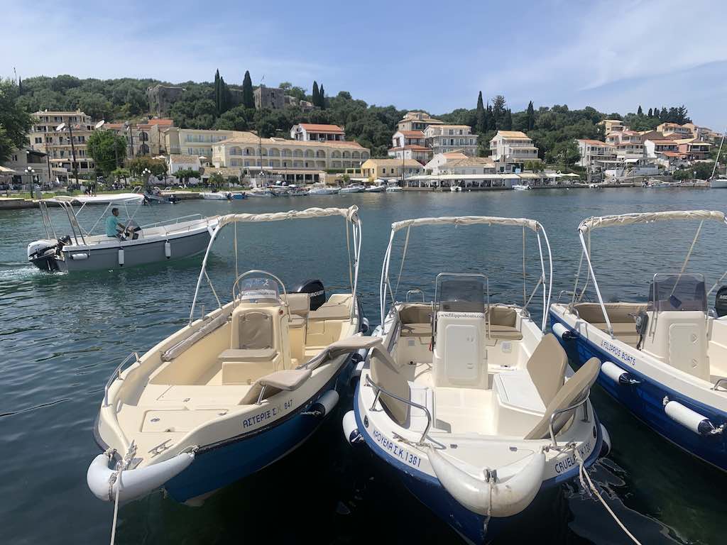 Corfu Greece Kassiopi Port Filippos Boat