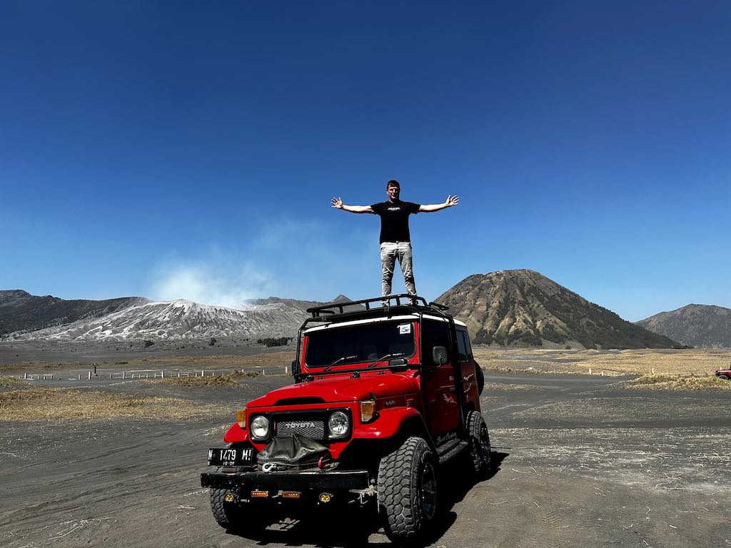 Bromo volcano Jeep Java Indonesia