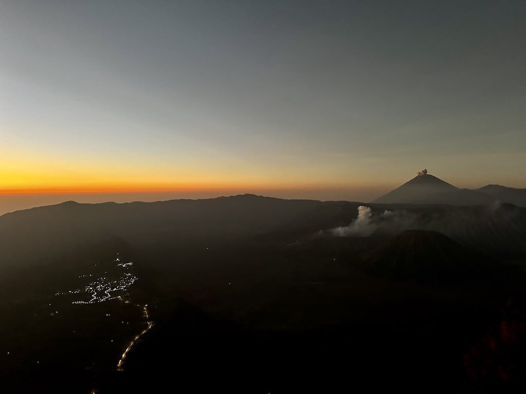 sunrise Bromo volcano Java Indonesia