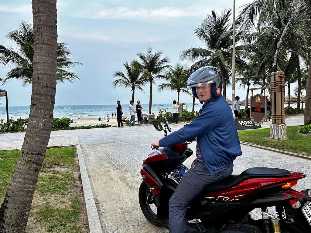 Driving a Motorbike in Vietnam