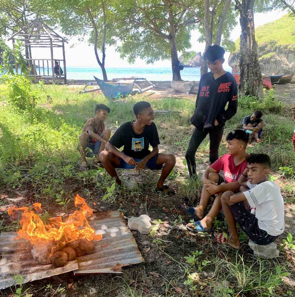 Koka Beach Flores Indonesia barbecue