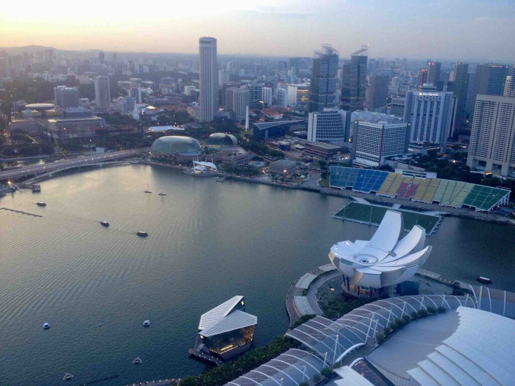 Singapoure from Marina Bay sands