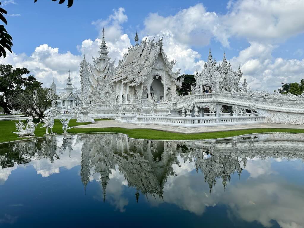 White temple Wat Rong Khun Chiang Rai Thailand