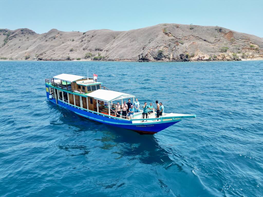 scuba diving boat in Komodo