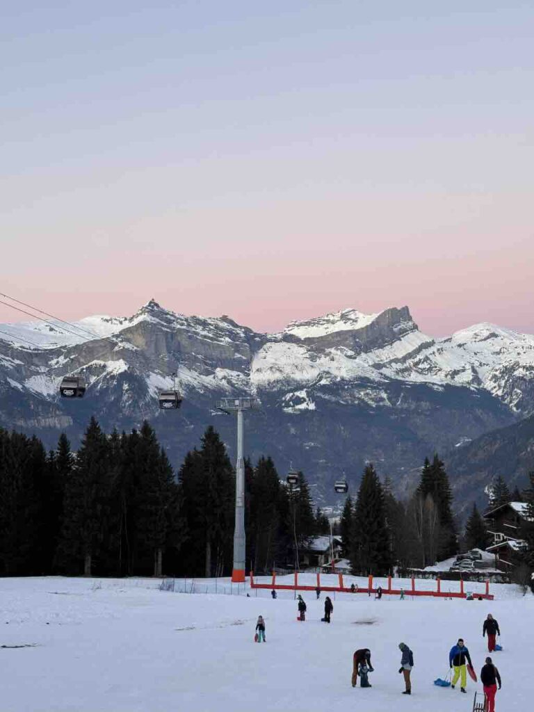 After Sunset Alps mountain France