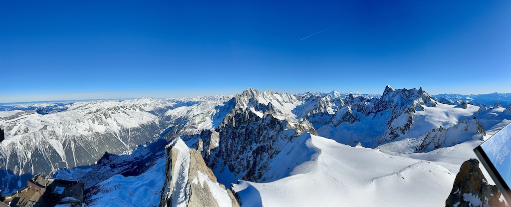 Alps mountain panoramic view France