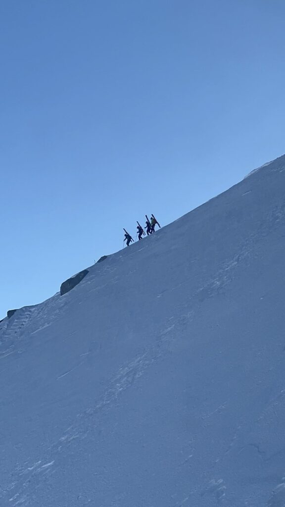 Extreme skiing Alps France