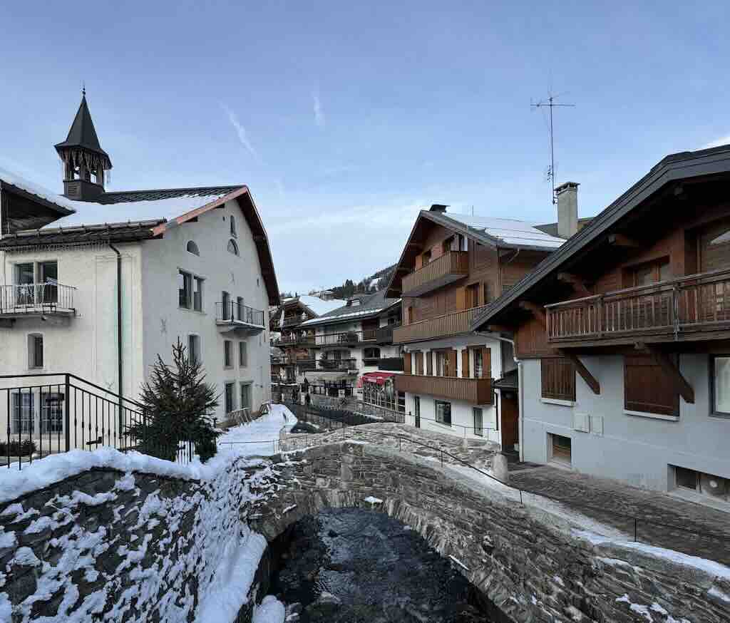 Megeve in the Alps mountain France