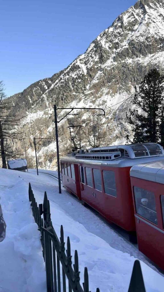 Montenvers train to Mer de Glace