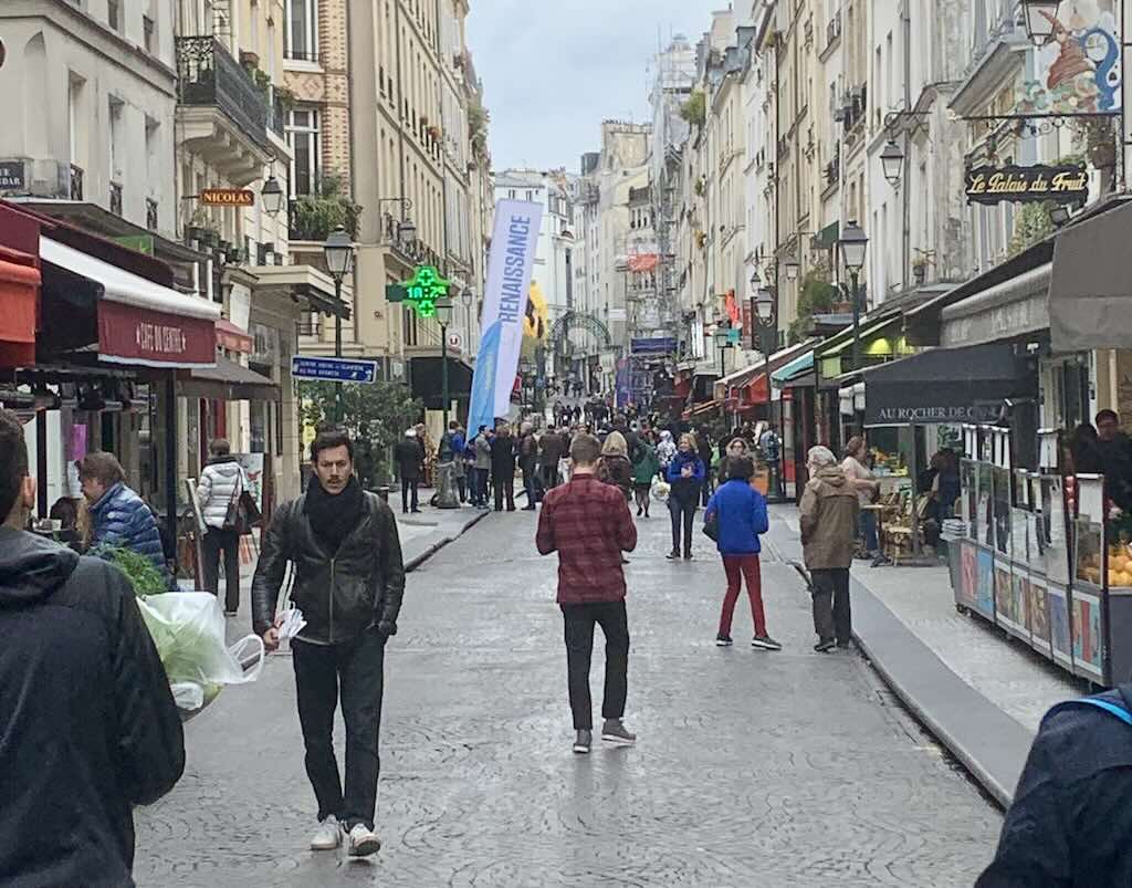 Montorgueil street Paris France