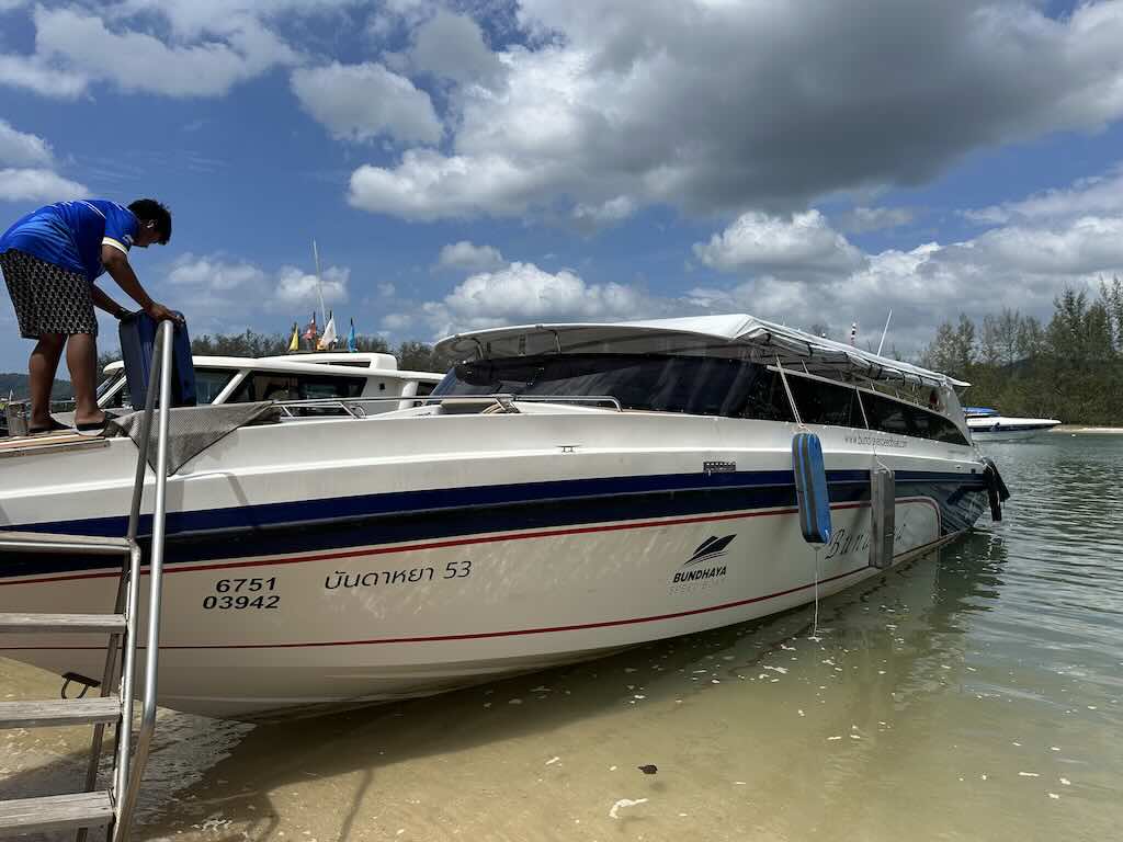 Phuket to Krabi fast boat