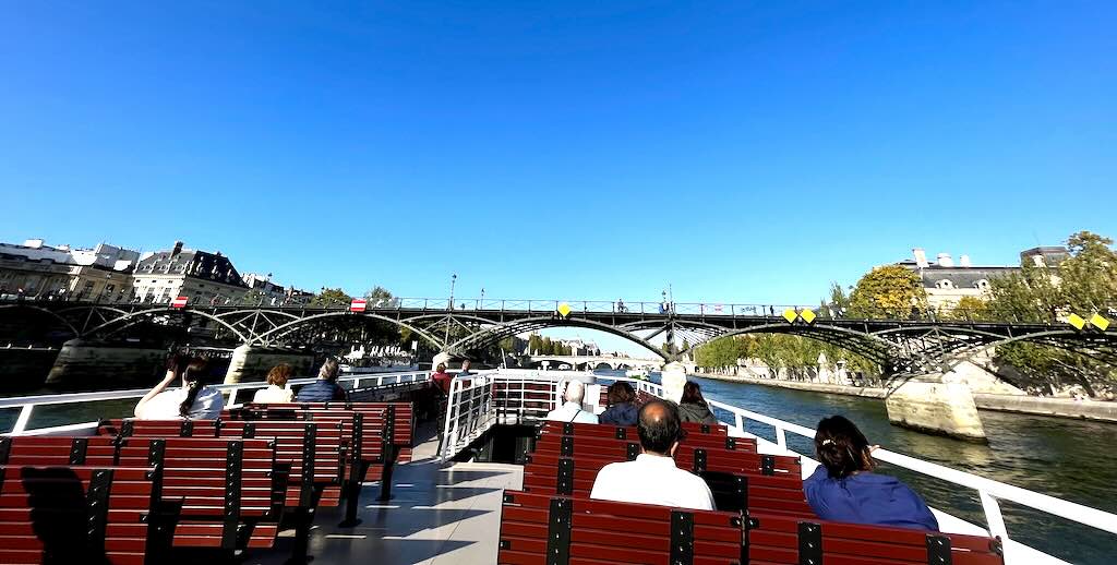 boat cruise on the seine river paris france