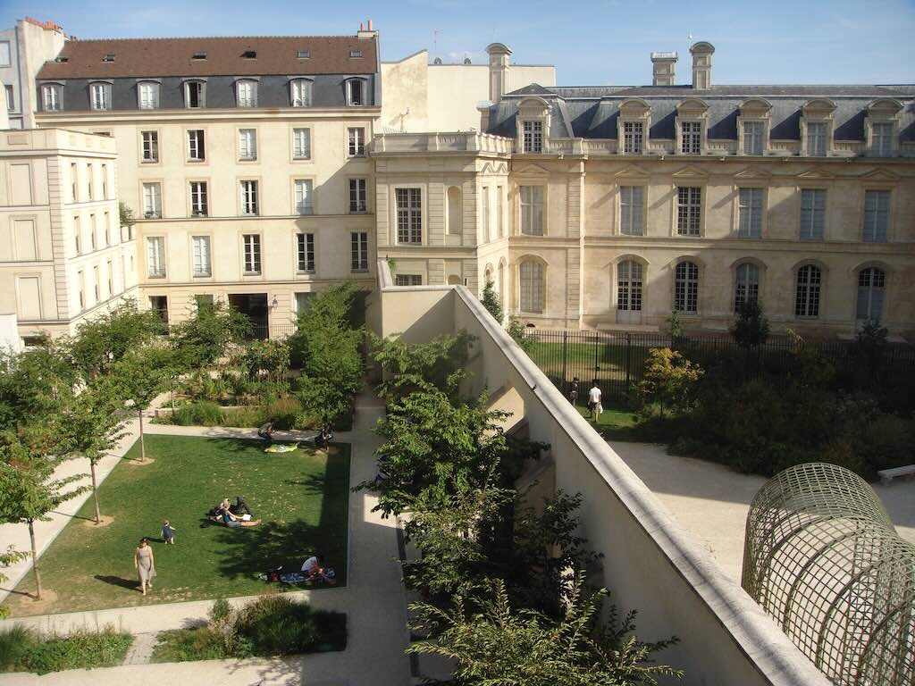 jardin Anne Frank garden Museum of Jewish Art and History Paris