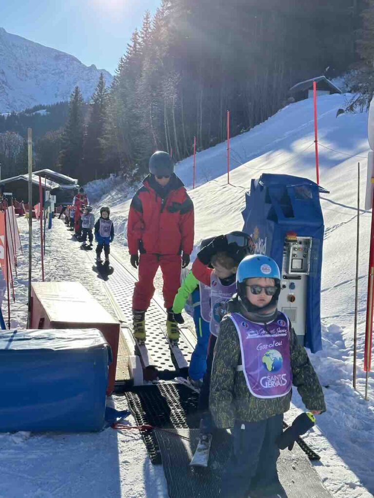 learning ski Alps mountain France