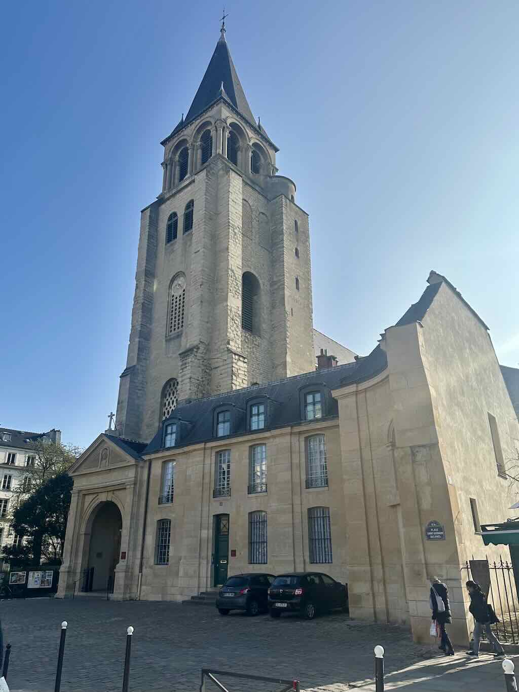 Saint-Germain-des-Prés square in the 6th arrondissement of Paris