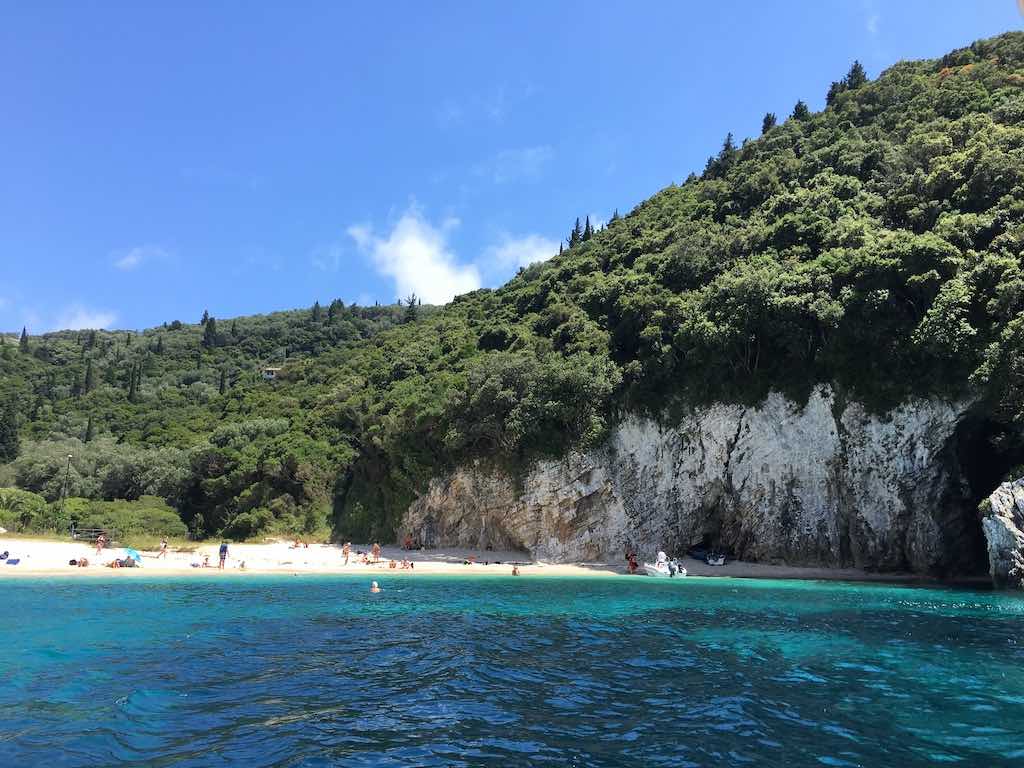 best holidays to corfu greece Palaiokastritsa Rovinia beach