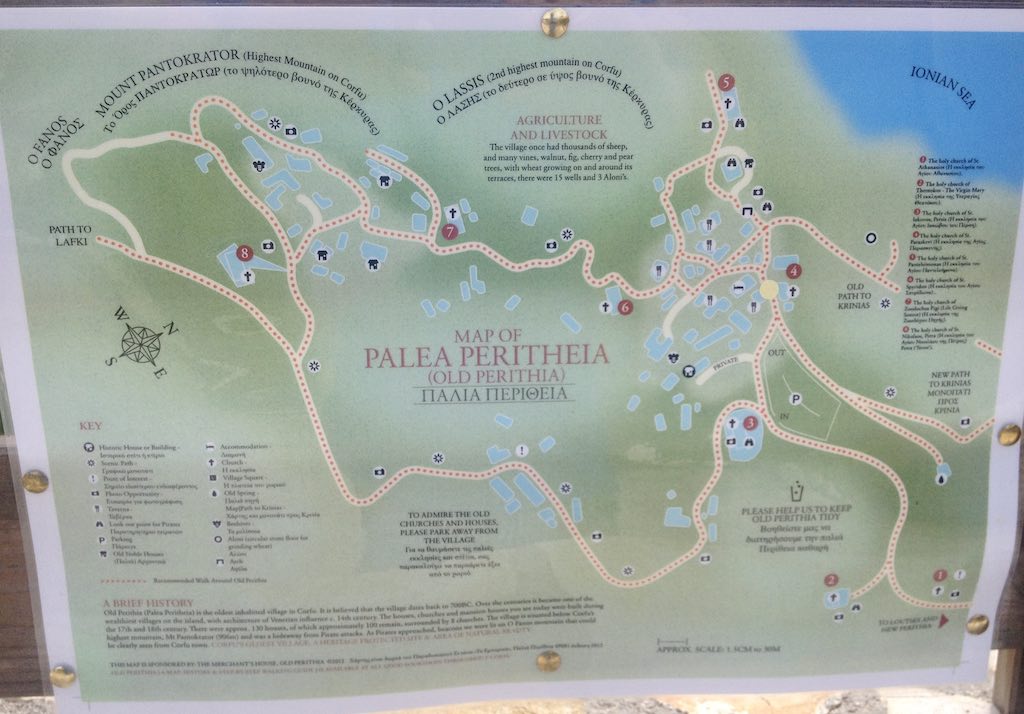 best holidays to corfu greece old perithia map