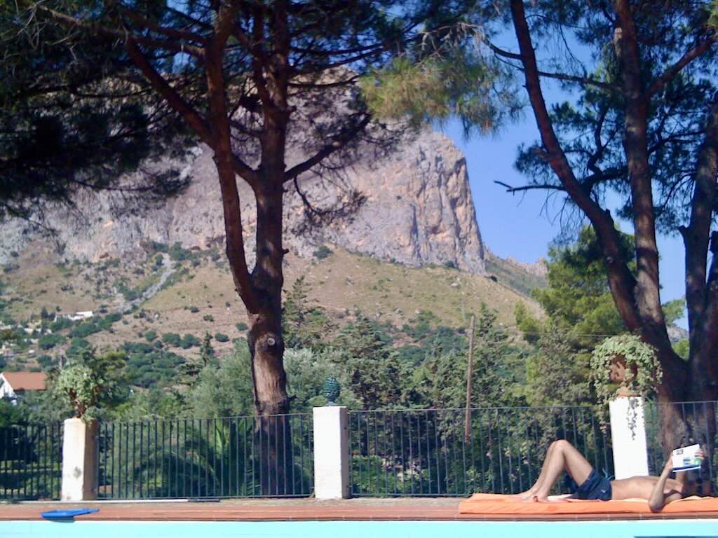 Sicily Italy by the pool