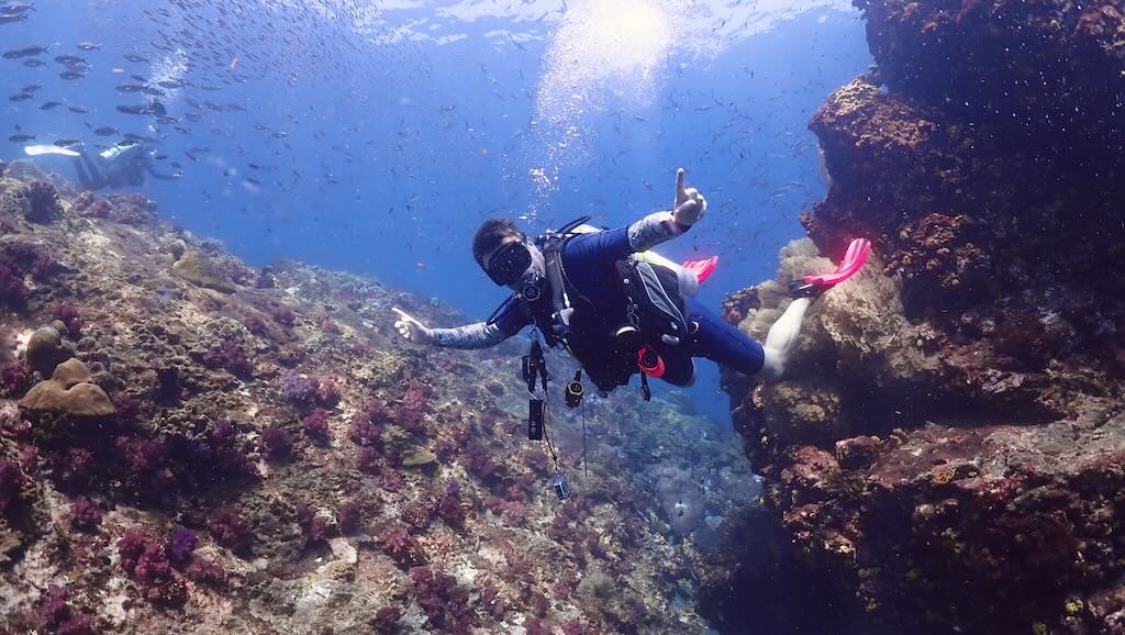Blaise at Richelieu dive site Andaman sea Thailand