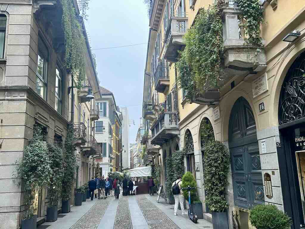 Brera district Milan Italy