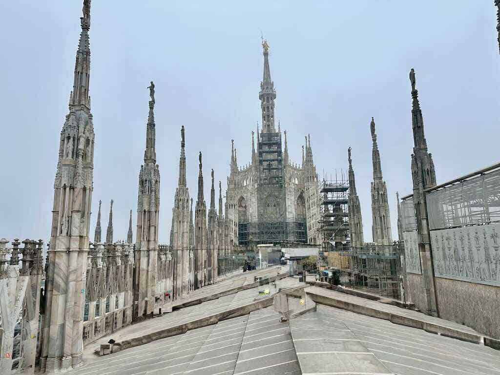 Duomo roof Milan Italy