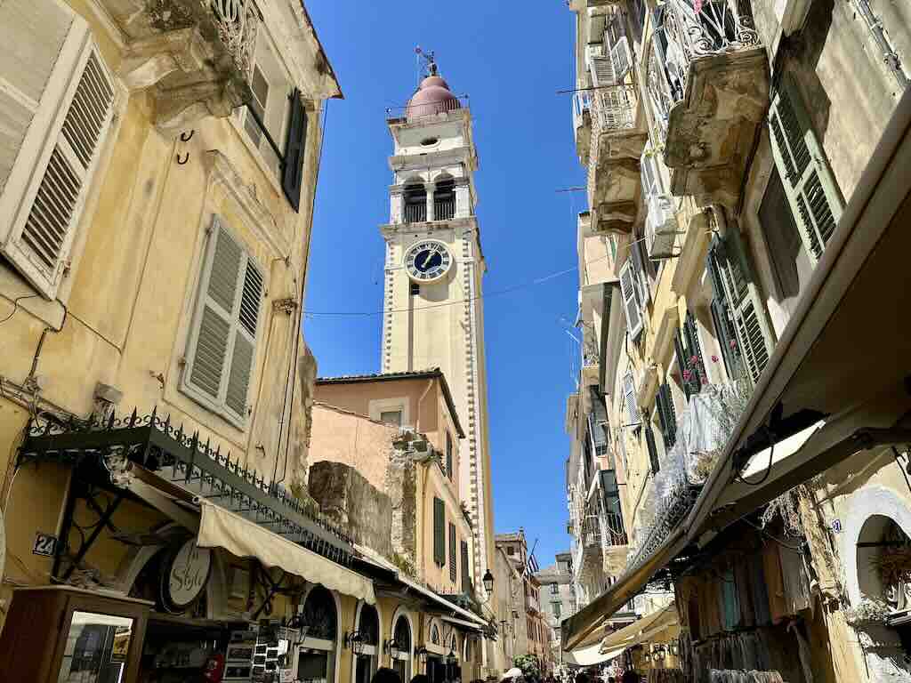 Campanile della chiesa di San Spyridon a Corfu Town