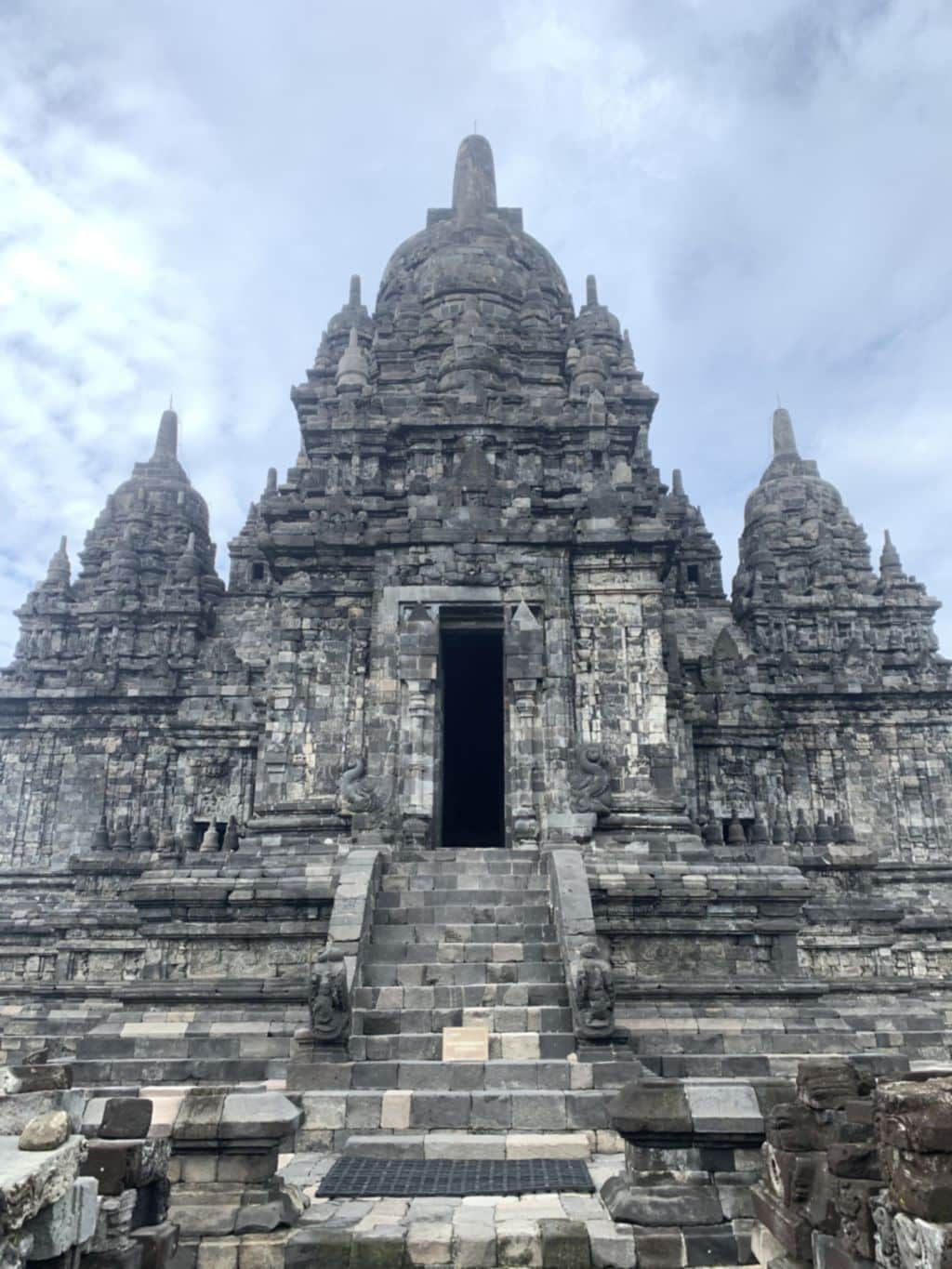 The main structure of Candi Sewu, a ninth-century Buddhist temple near Prambanan, Java, Indonesia