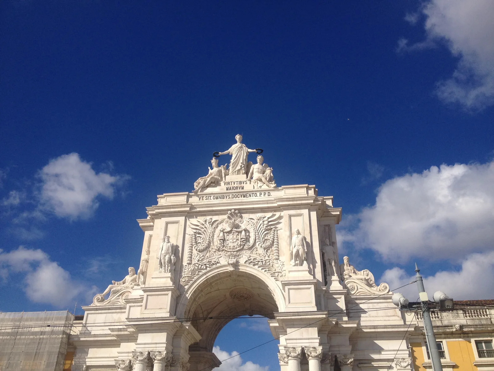 The Arco da Rua Augusta on the Praça do Comércio in Lisbon