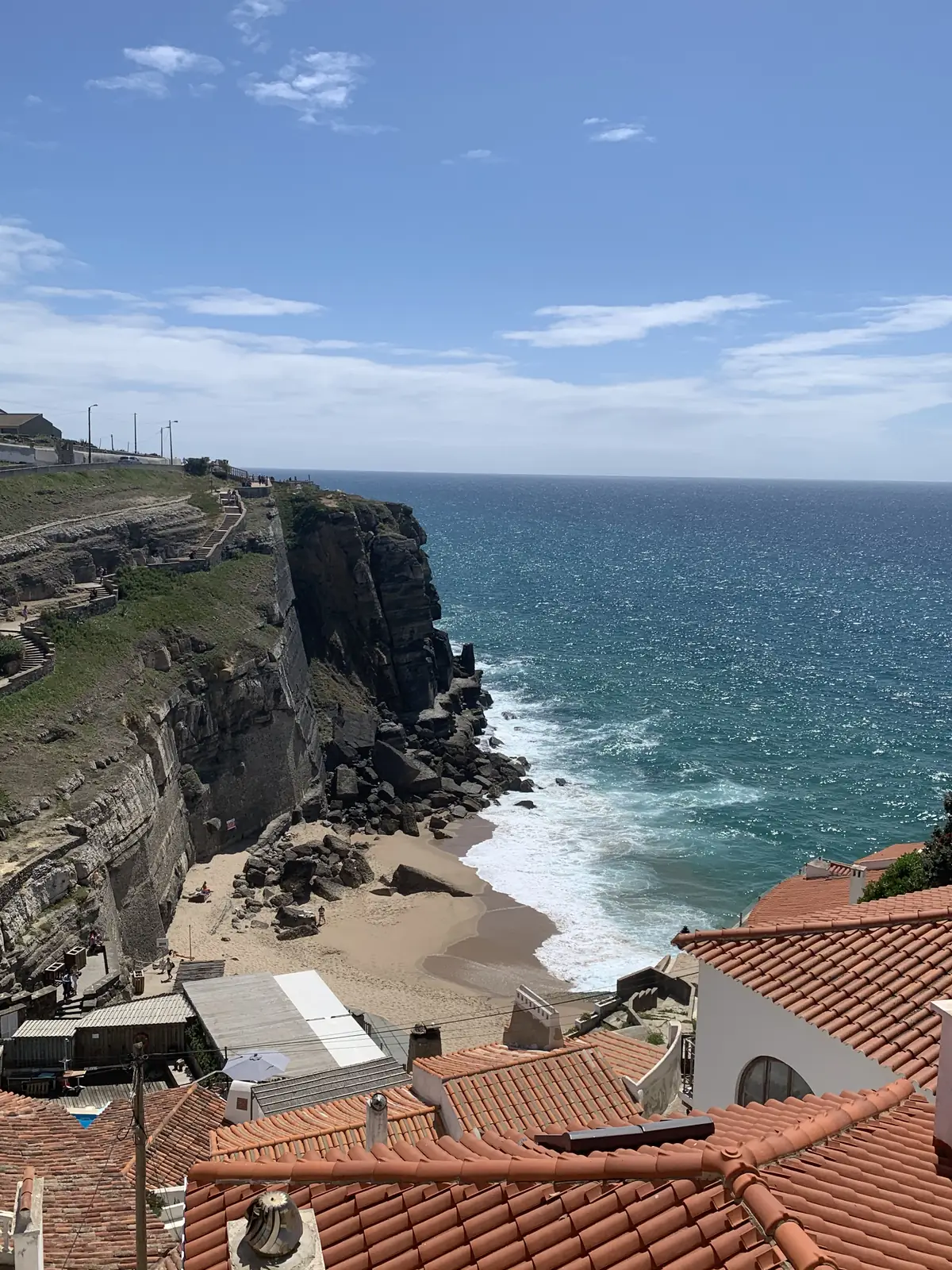 The cliffs and the ocean at Azenhas do Mar near Sintra
