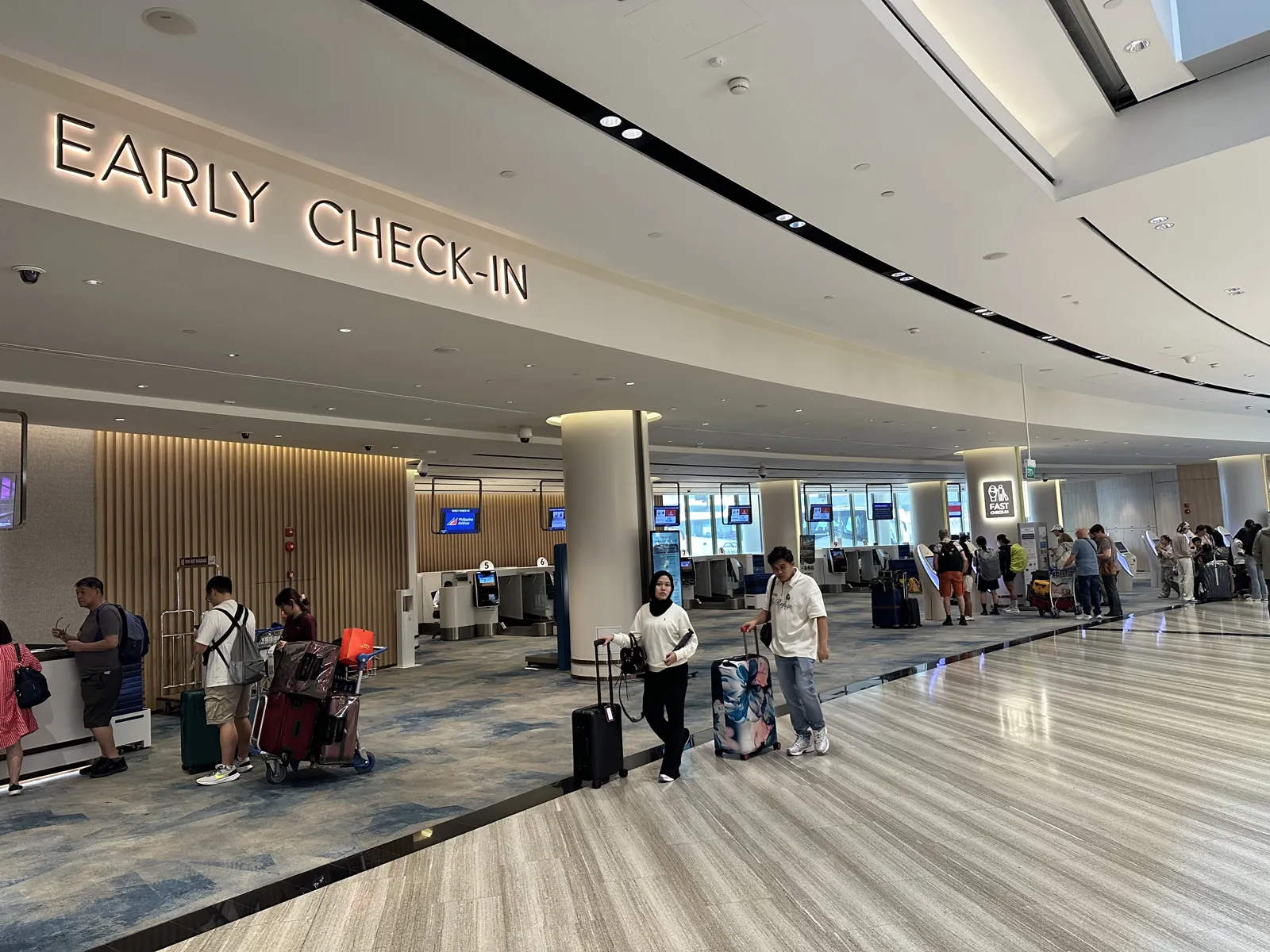 Balies om vroeg in te checken in Jewel Changi Airport