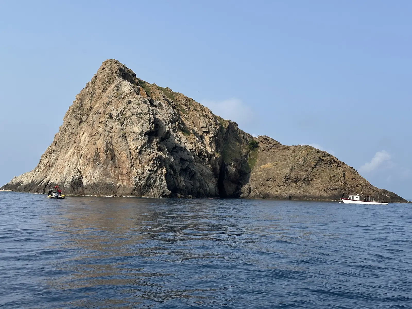 La Gabinière rock off Port-Cros island, a famous dive site