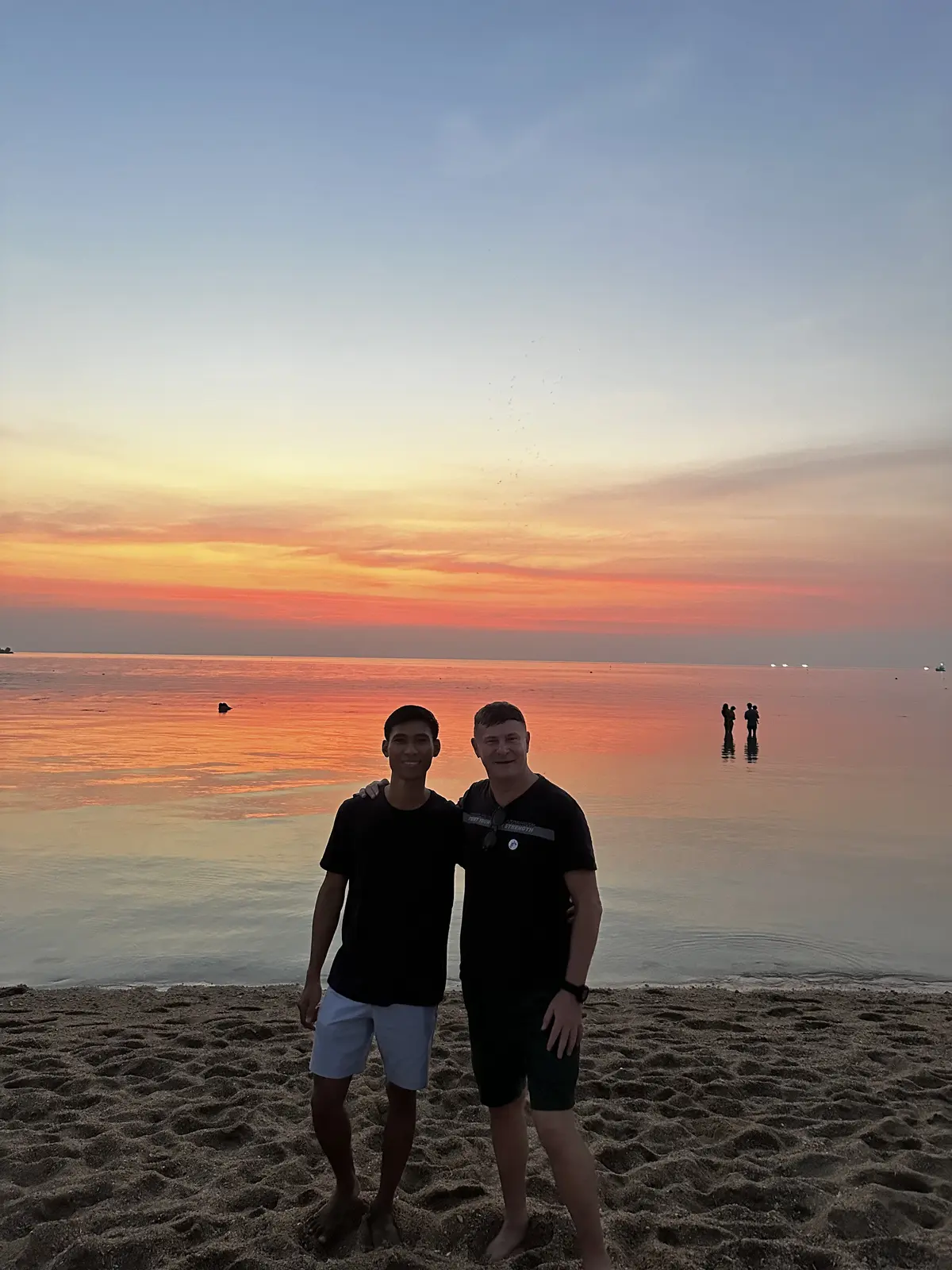 Atardecer en la playa de Mae Haad, Koh Phangan